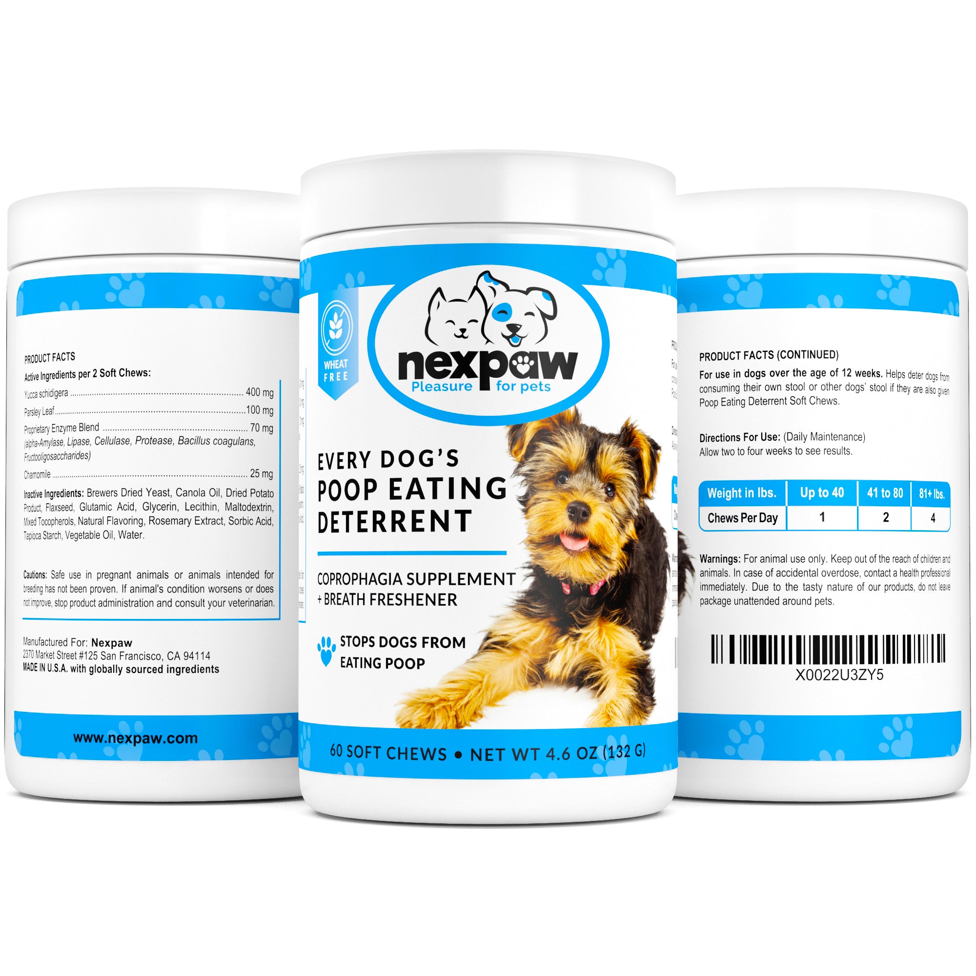 Every Dog's Poop Eating Deterrent NexPaw Pleasure for Pets